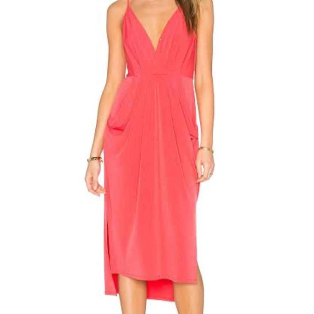 Coral BCBGeneration Midi Dress | XS | Cocktail